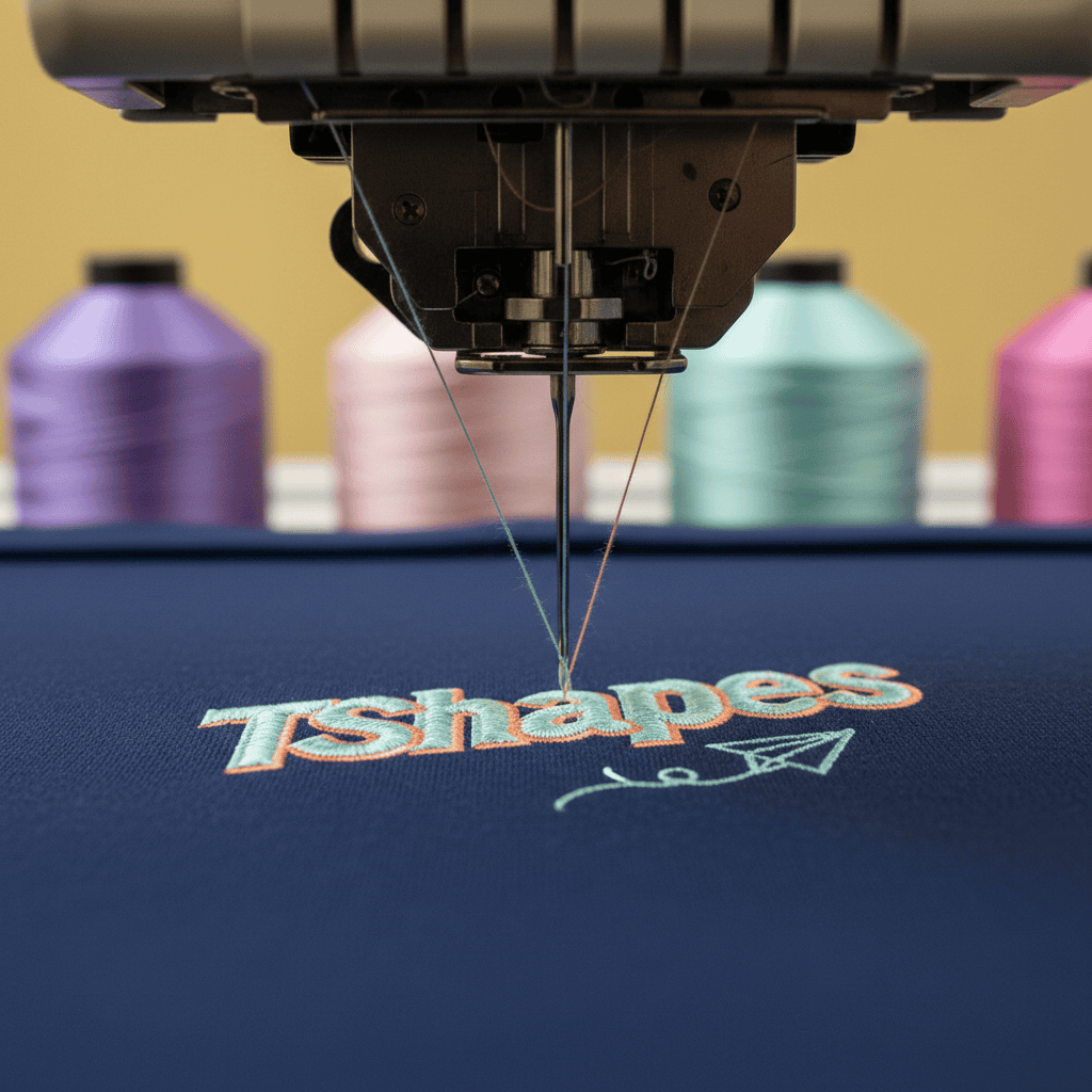 Custom printed workwear items displaying embroidery and logo placement